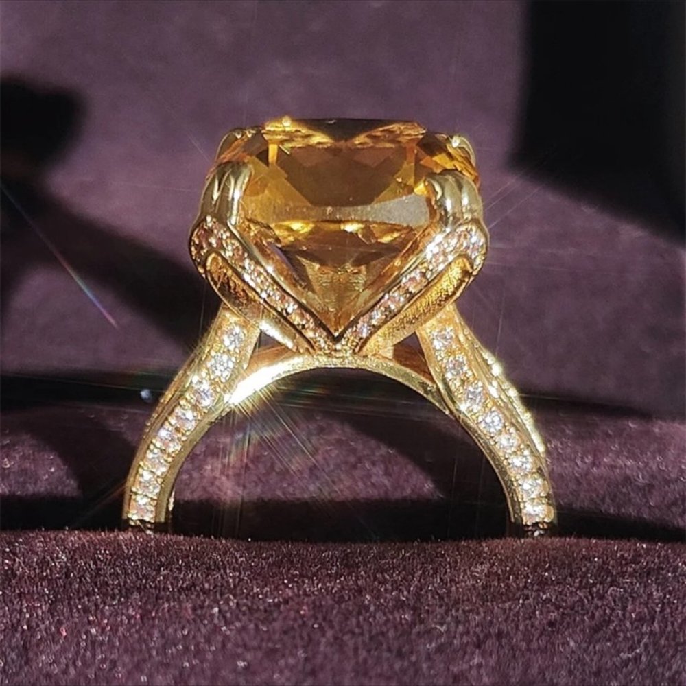 NEW HALO ENGAGEMENT S925 STERLING SILVER DIAMOND RING, CUTE RING, SHINY RING. - Picture 3 of 8
